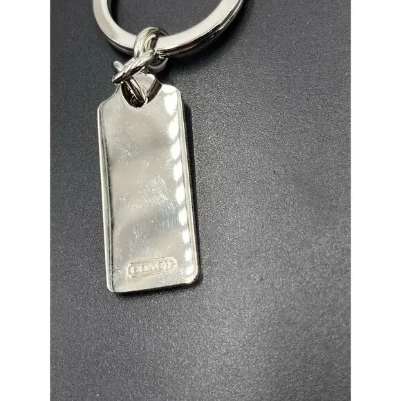 COACH LOZ Pave Lanyard Diamond Pink Enamel Keychain FOB 
Purse‎ Charm Tag New - Picture 7 of 8